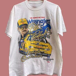 Vtg Dale Earnhardt Wrangler Tough Customer NASCAR T-shirt Cotton Unisex Tee